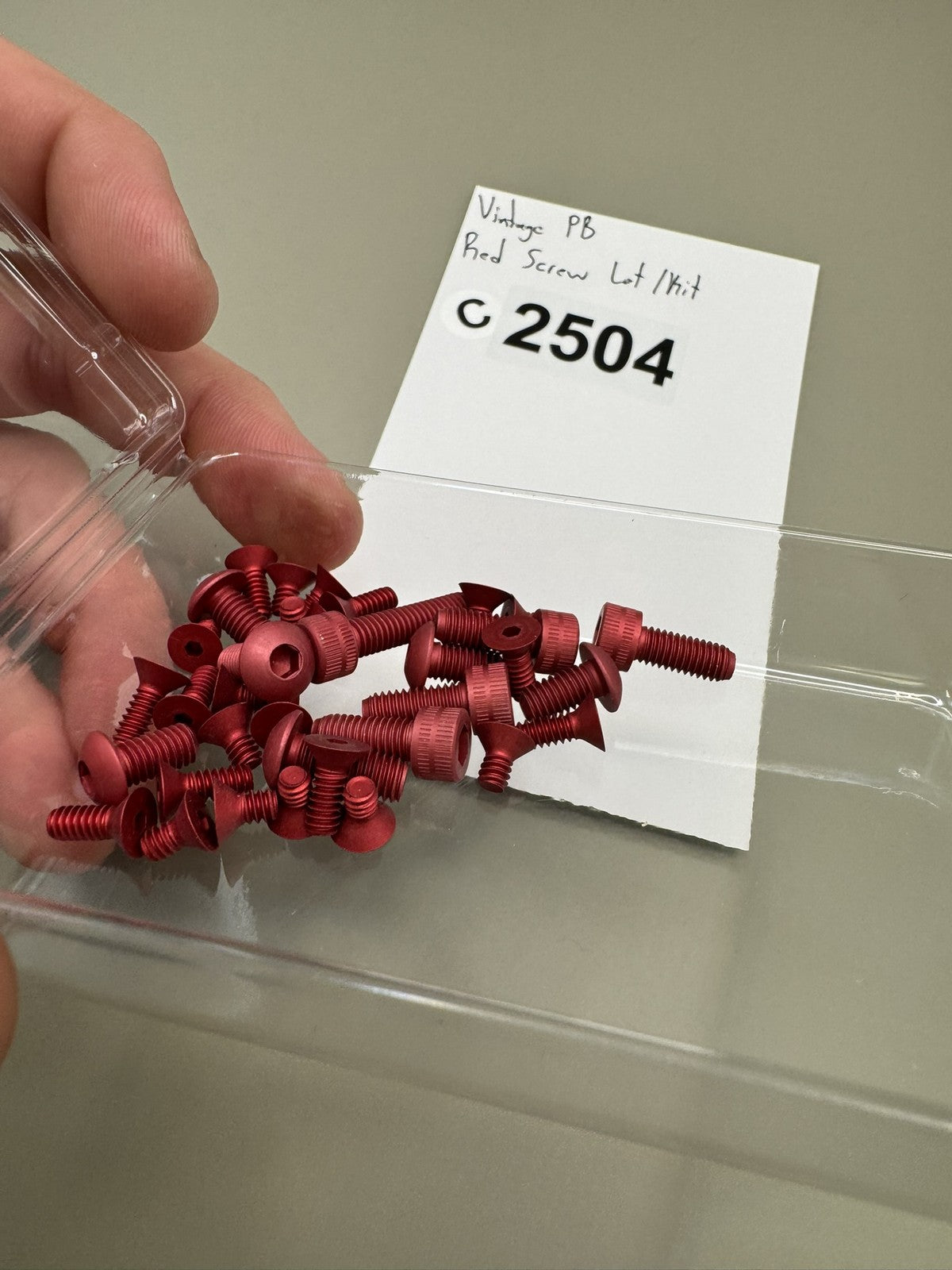 Vintage PB Red Screw Lot /kit