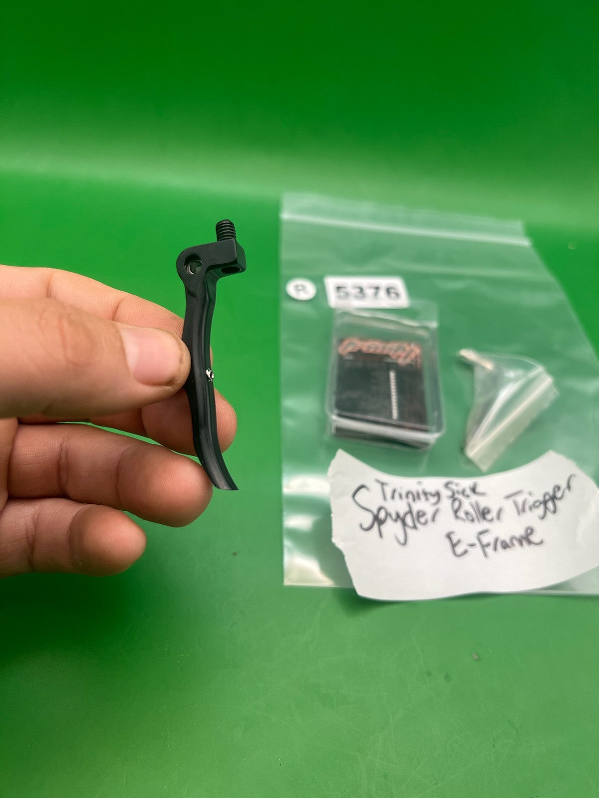 Trinity Sick Spyder E-Frame Roller Trigger Black Aluminum Upgrade
