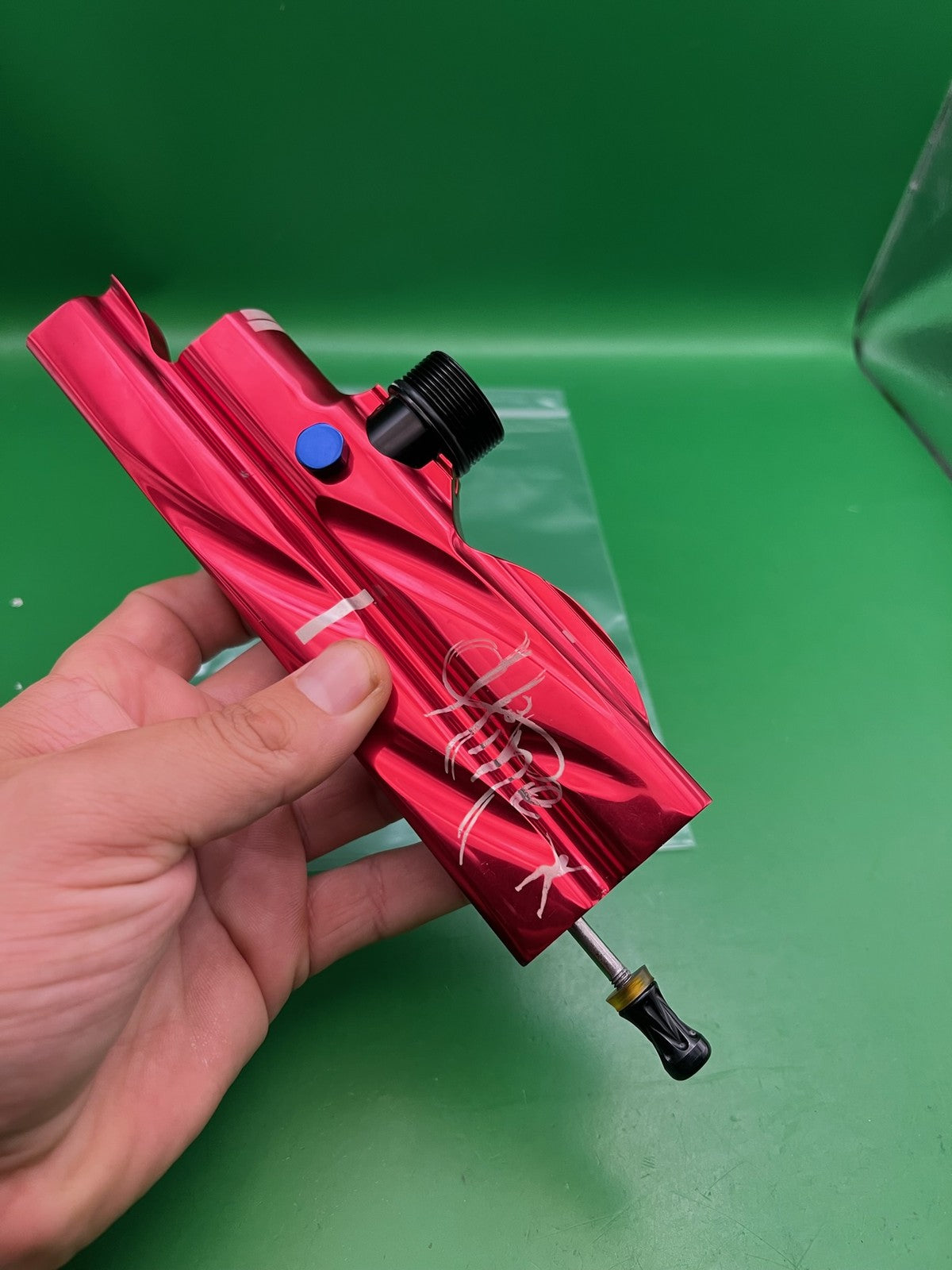 WGP Pro Stock Autococker Body Drilled Feedneck Mod Red Aluminum