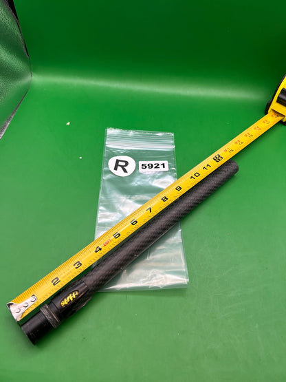 Stiffi Carbon Fiber Barrel Back 12" Autococker Black - used paintball barrel back - black