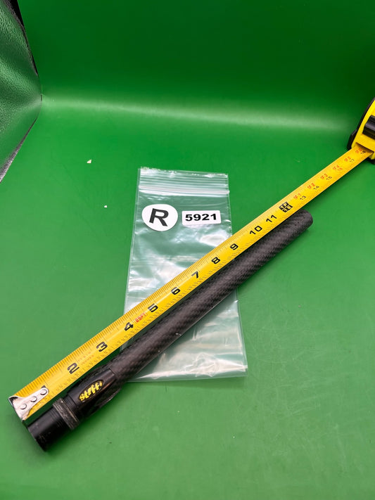 Stiffi Carbon Fiber Barrel Back 12" Autococker Black - used paintball barrel back - black