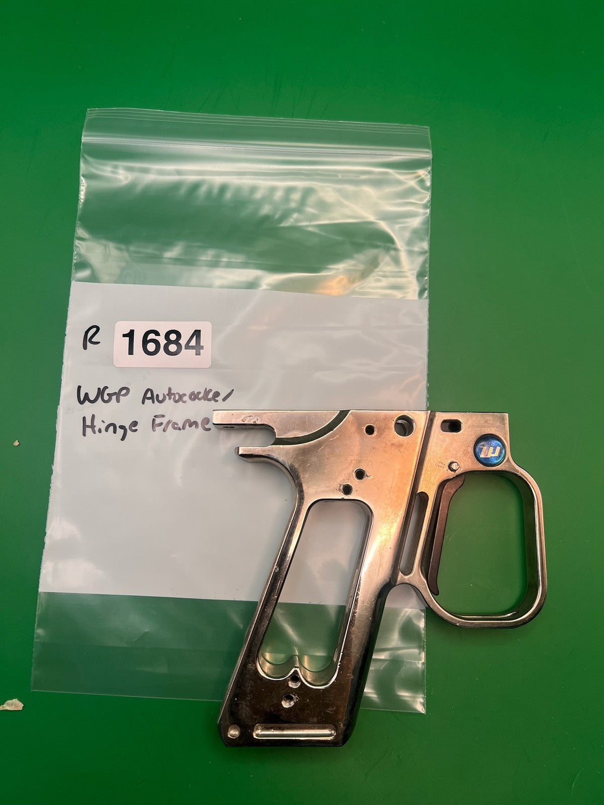 WGP Autococker Swing Trigger Frame Silver Aluminum Hinge Style