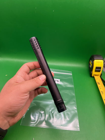 Black Dye UL 14 Inch Tip - used paintball barrel tip - black