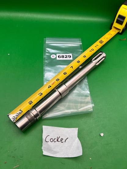 Autococker Stainless Steel Barrel .688 Bore 12in Silver - used paintball barrel - silver