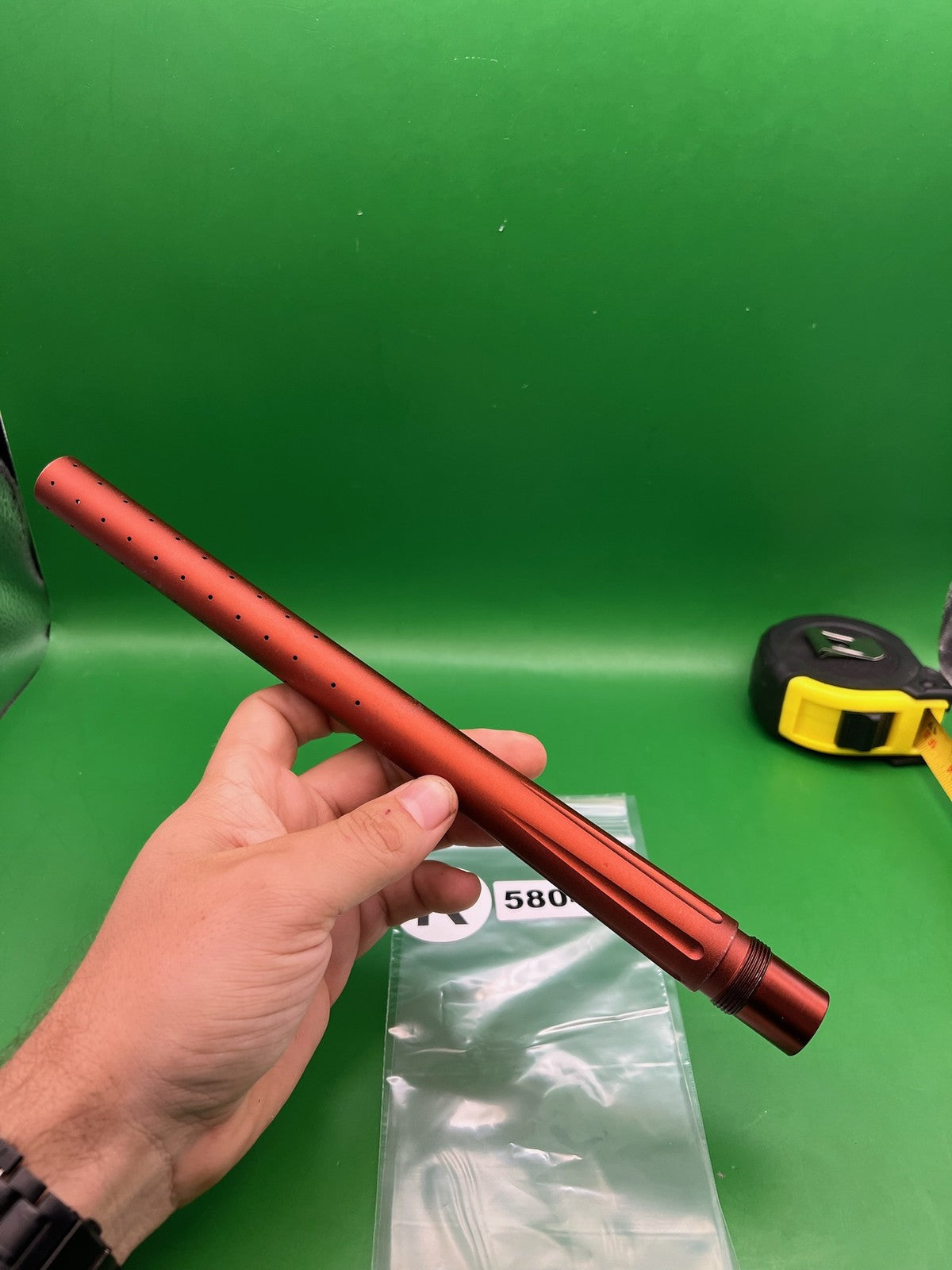 Autococker Empire Barrel 14" .692 Red - used paintball barrel - red anno