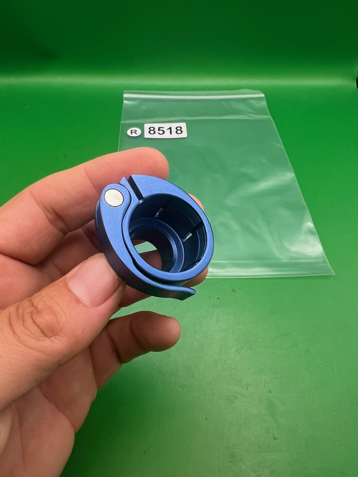 Warrior Ion G Lock Clamping Feedneck Low Rise Blue Aluminum
