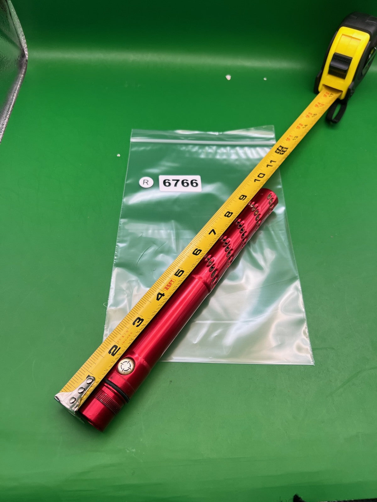 Freak Tip Red - used paintball barrel tip - red anno