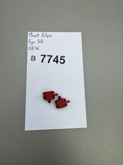 Planet Eclipse Ego 5 6 QEV Quick Exhaust Valves Red Pair