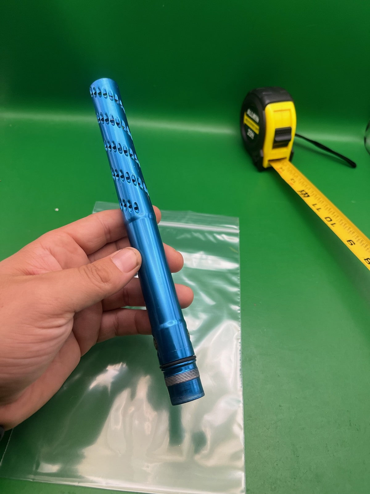 Smart Parts Freak Barrel Tip 12" Progressive Teardrop Blue Aluminum Ported