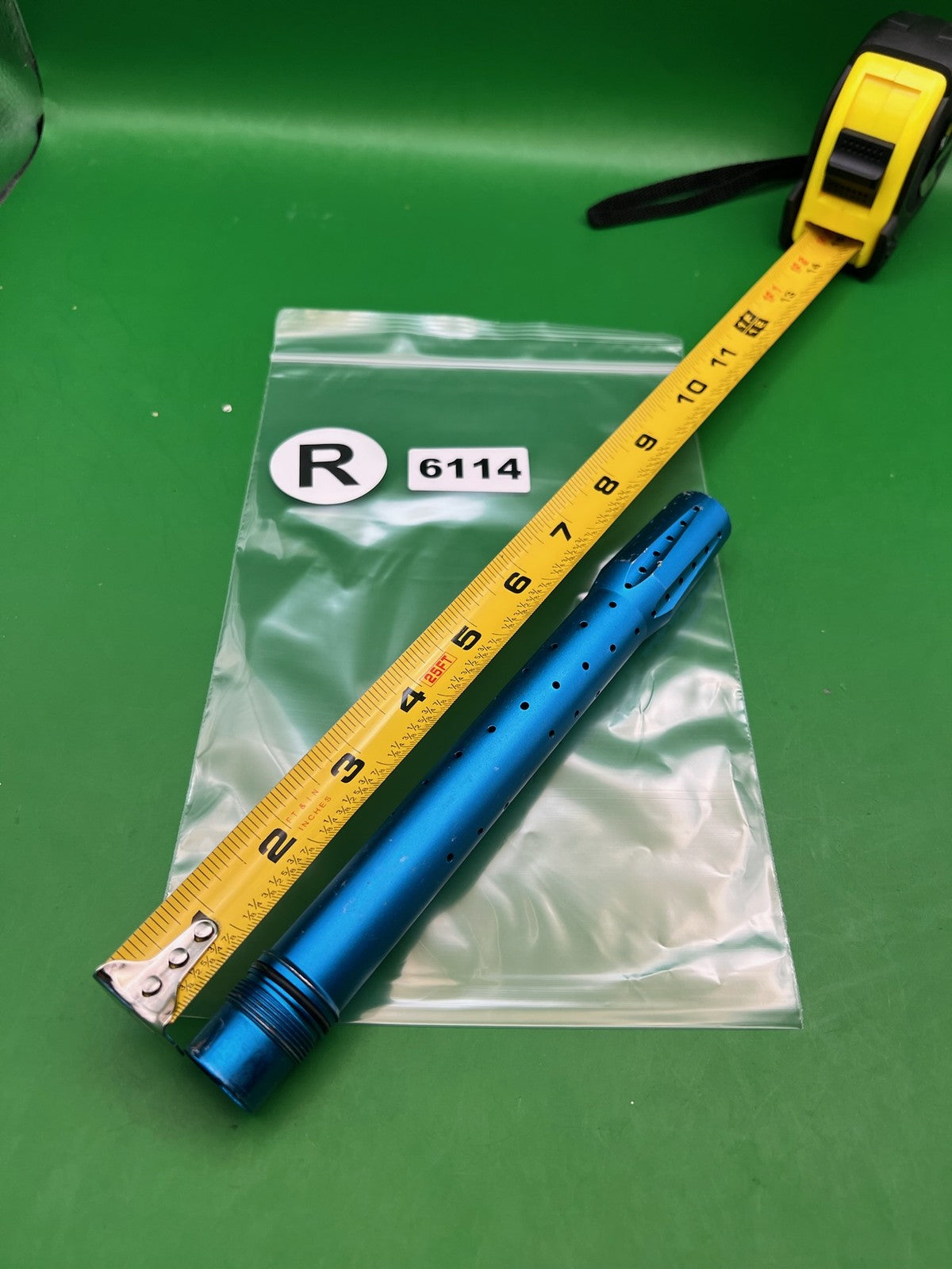 Blue Freak Tip - used paintball barrel tip - blue anno