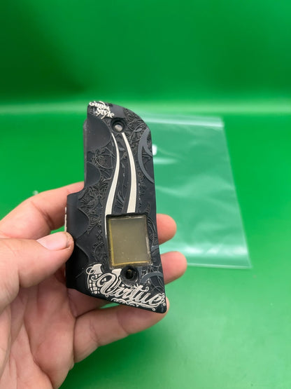 Virtue 1911 45 Style LCD Grip Panels Black Guns Style Destroy Edition