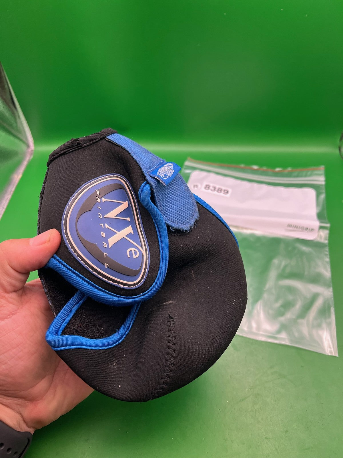 NXE Paintball Tank Cover Black Blue Neoprene HPA