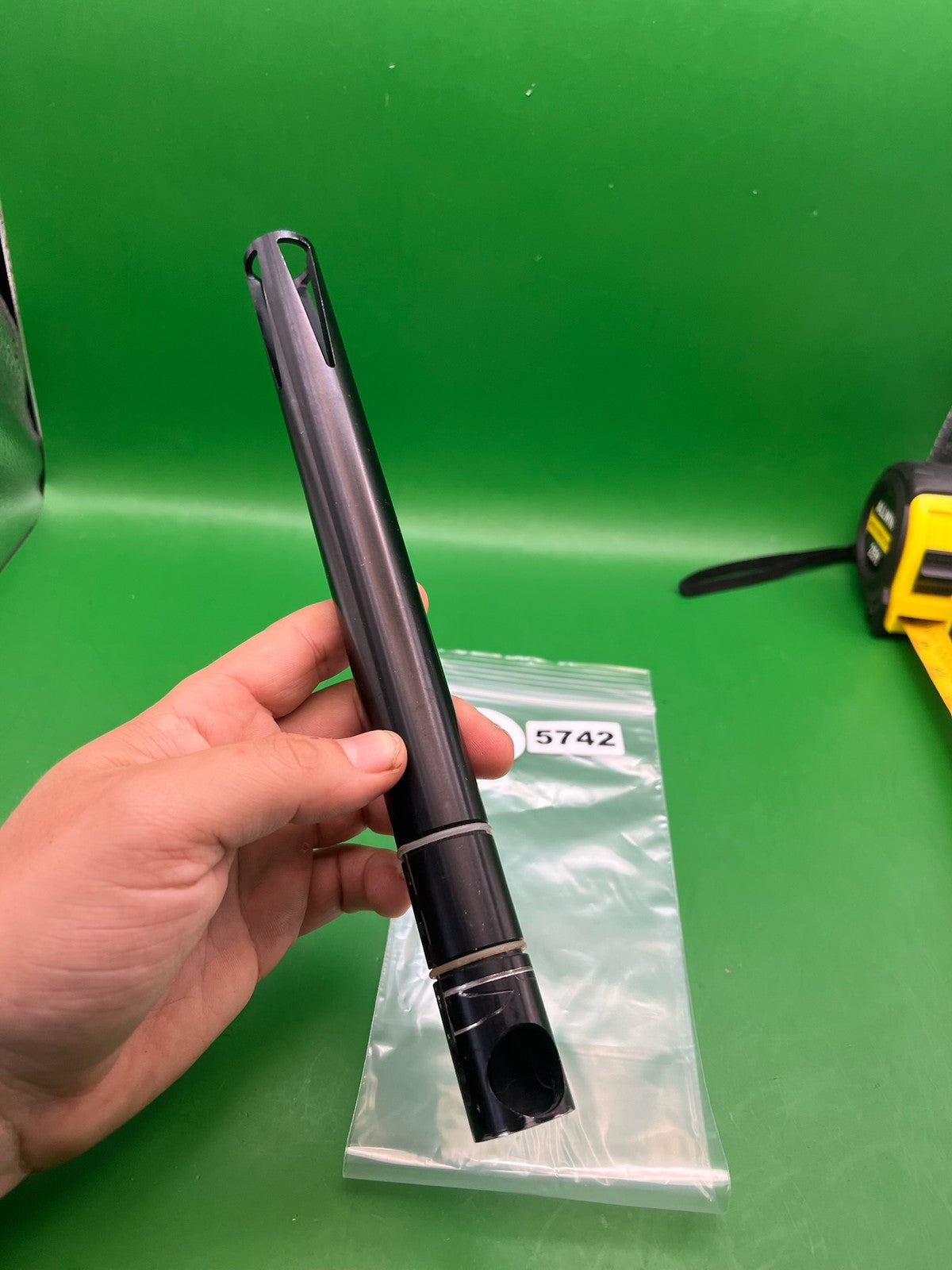 Automag Back 12" .692 Black - used paintball barrel back - black