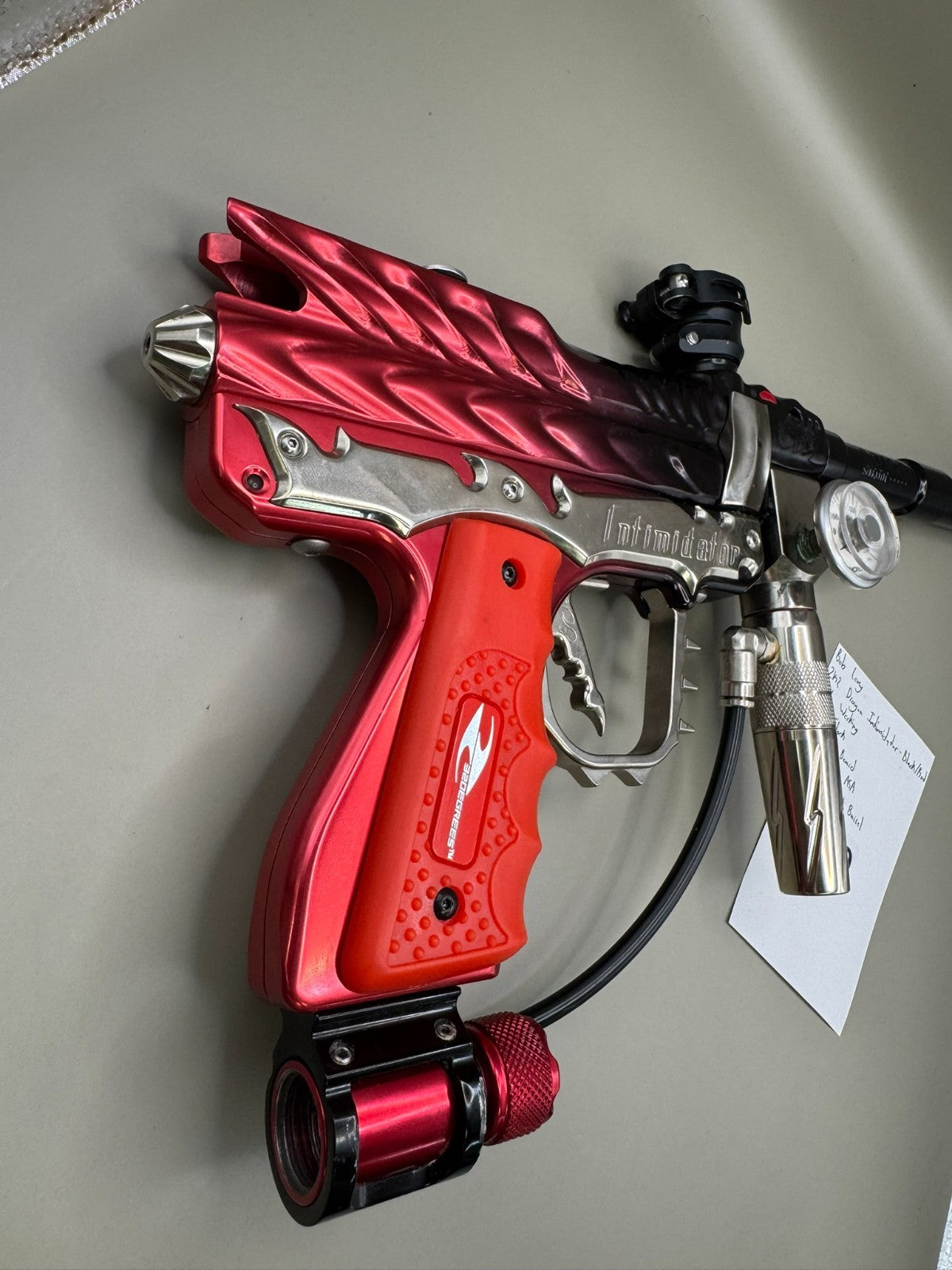 Bob Long 2k2 Dragon Intimidator - Black/Red - Paintball Marker Fully Working