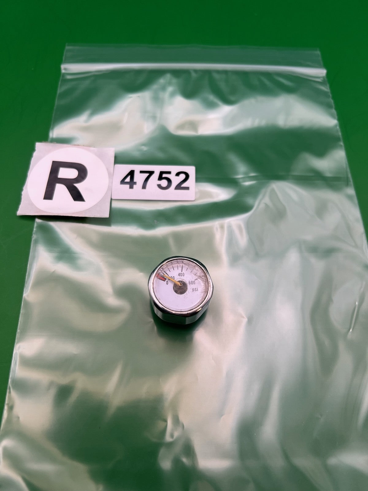 Paintball Mini Pressure Gauge 0-600 PSI Chrome Low Regulator