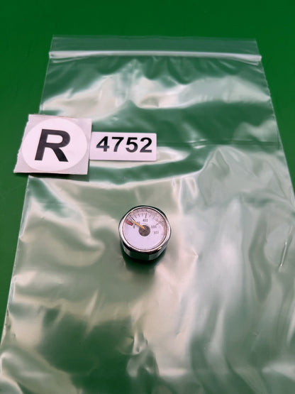 Paintball Mini Pressure Gauge 0-600 PSI Chrome Low Regulator