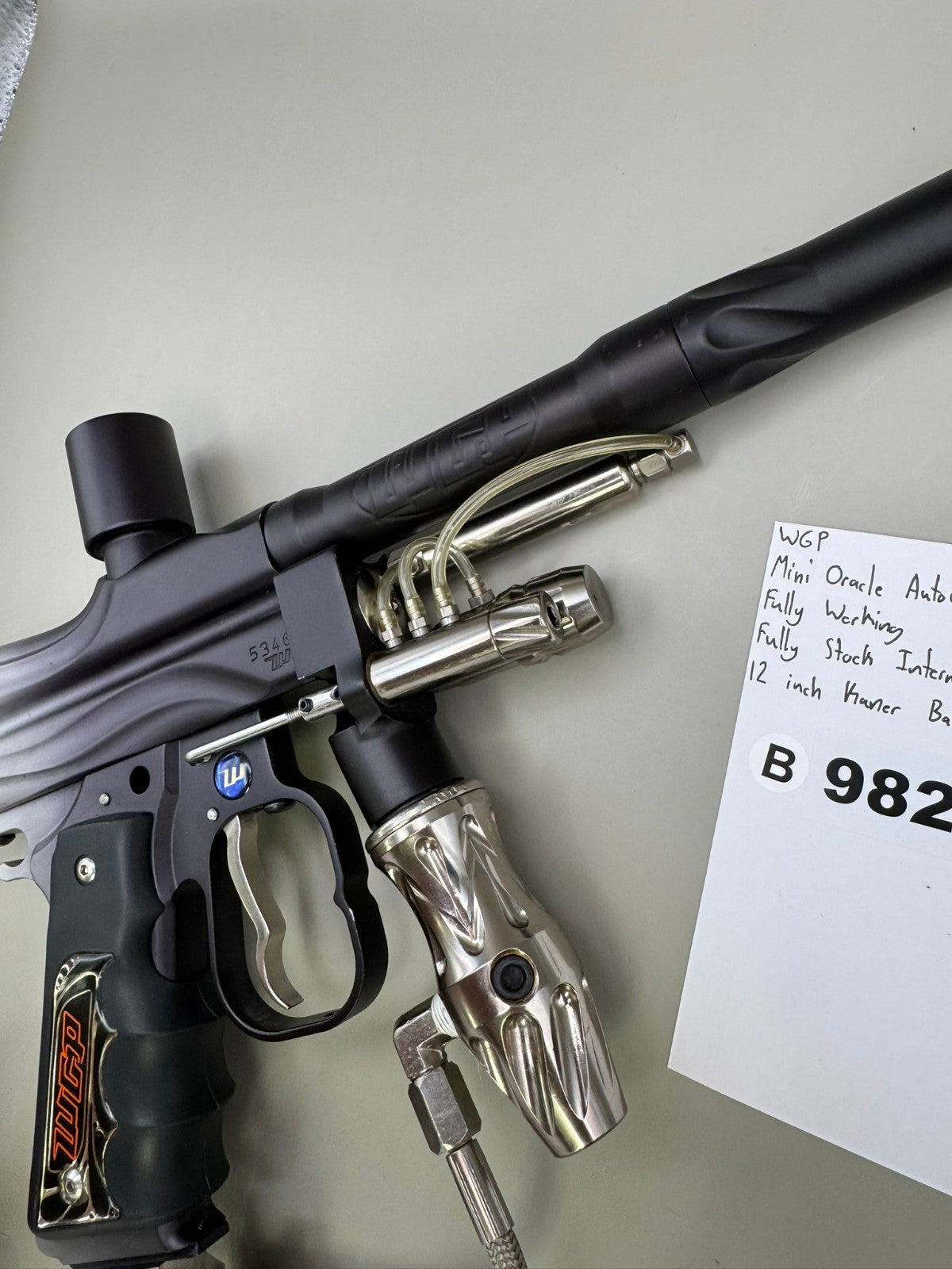 WGP Mini Oracle Autococker - Grey Fade - Paintball Marker Fully Working