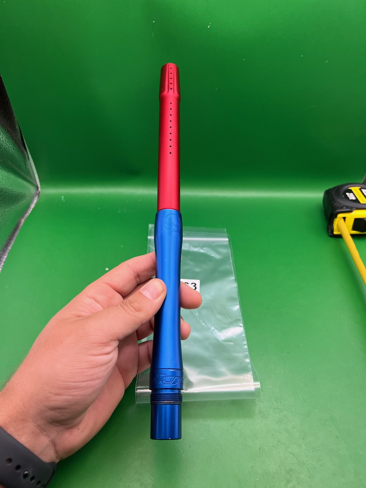 Dye Ultralite (UL) Paintball Barrel 14" 0.687 AC Thread - Blue/Red