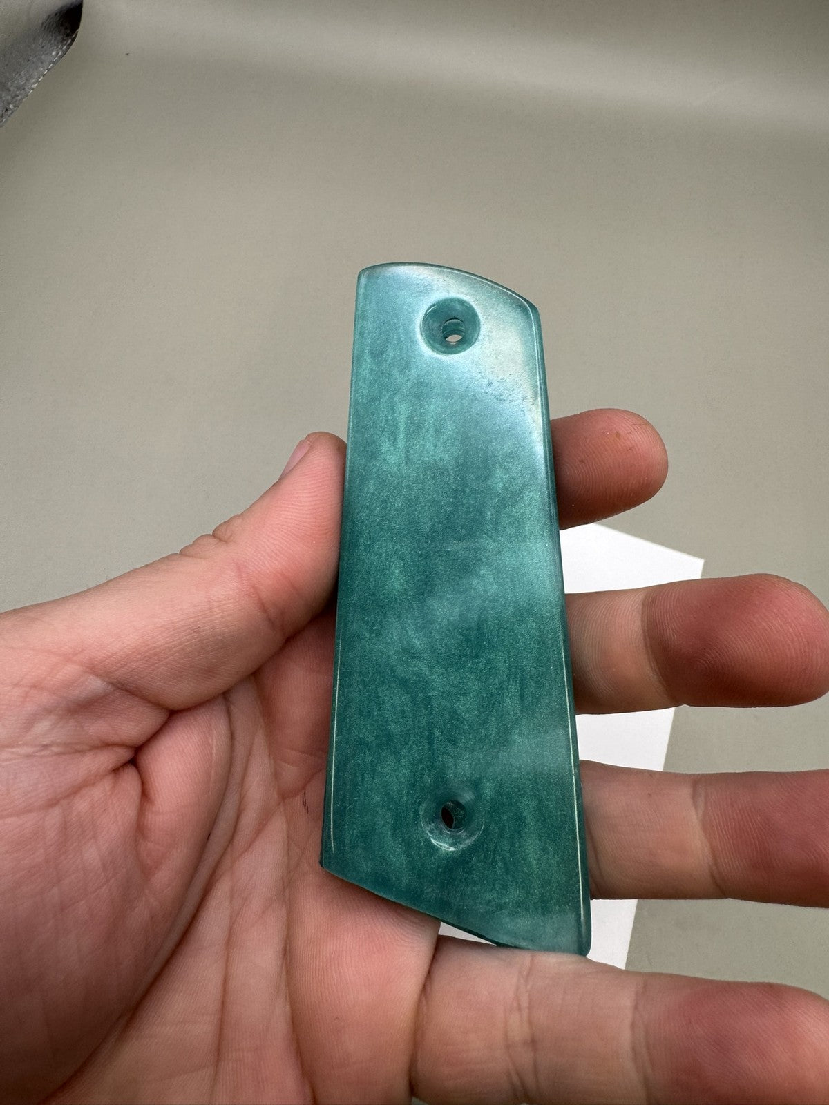 Vintage Paintball 1911 M45 Style Split Grip Panels Teal