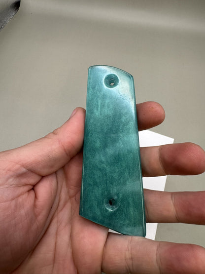 Vintage Paintball 1911 M45 Style Split Grip Panels Teal
