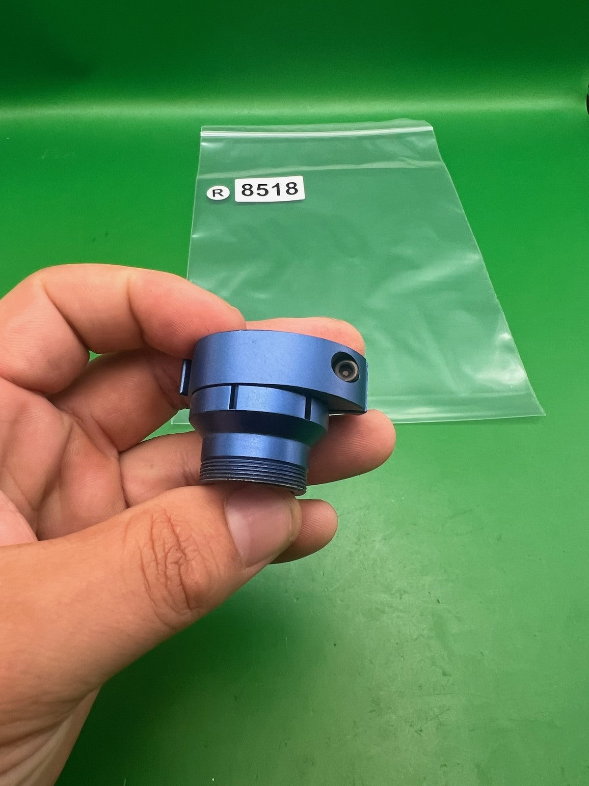 Warrior Ion G Lock Clamping Feedneck Low Rise Blue Aluminum