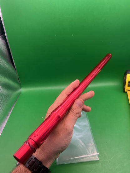 Lucky Autococker Back 16" .693 Red - used paintball barrel back - red anno