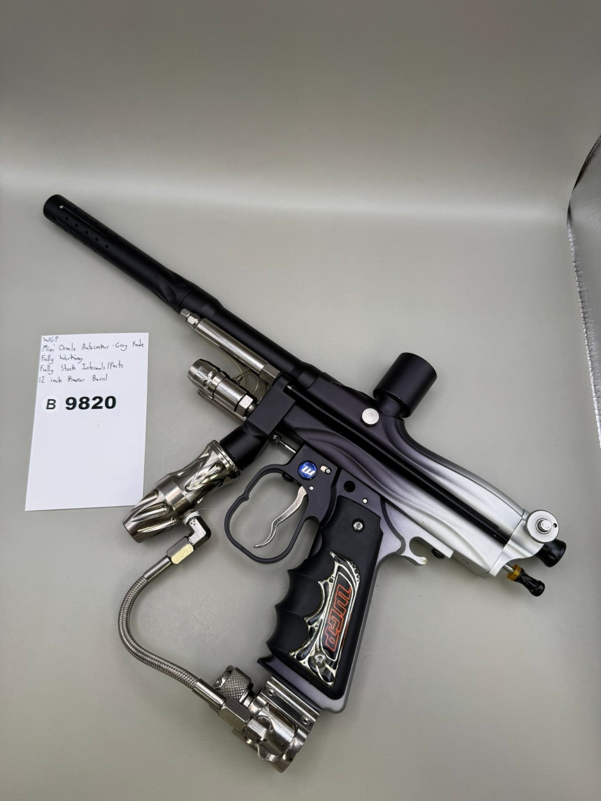WGP Mini Oracle Autococker - Grey Fade - Paintball Marker Fully Working