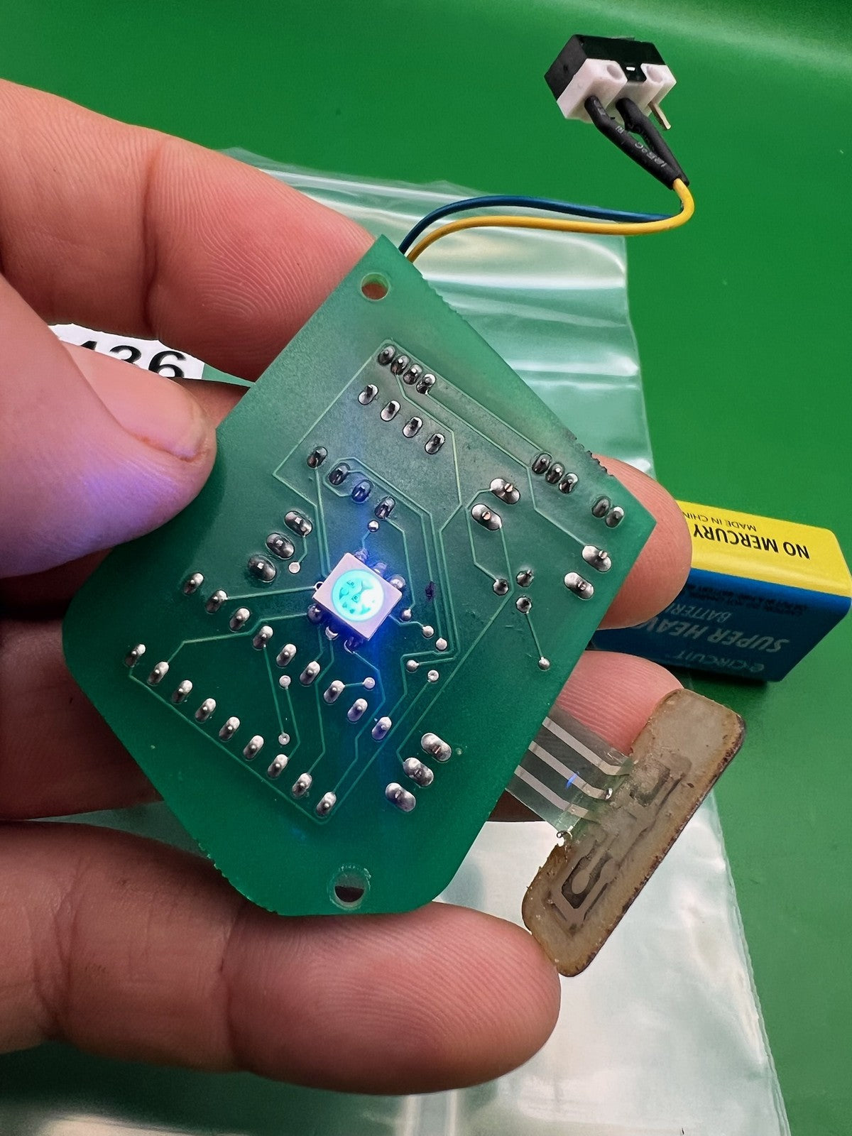 Dye DM4 DM5 Circuit Board with Membrane Pad Tadao Tech Musashi 3 DIP Switch