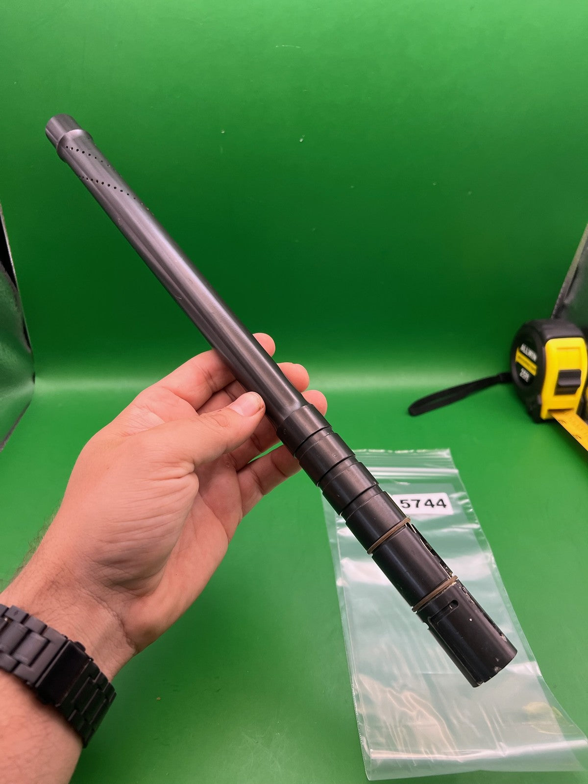 J&J Automag 16" .685 Black Barrel - used paintball barrel - black