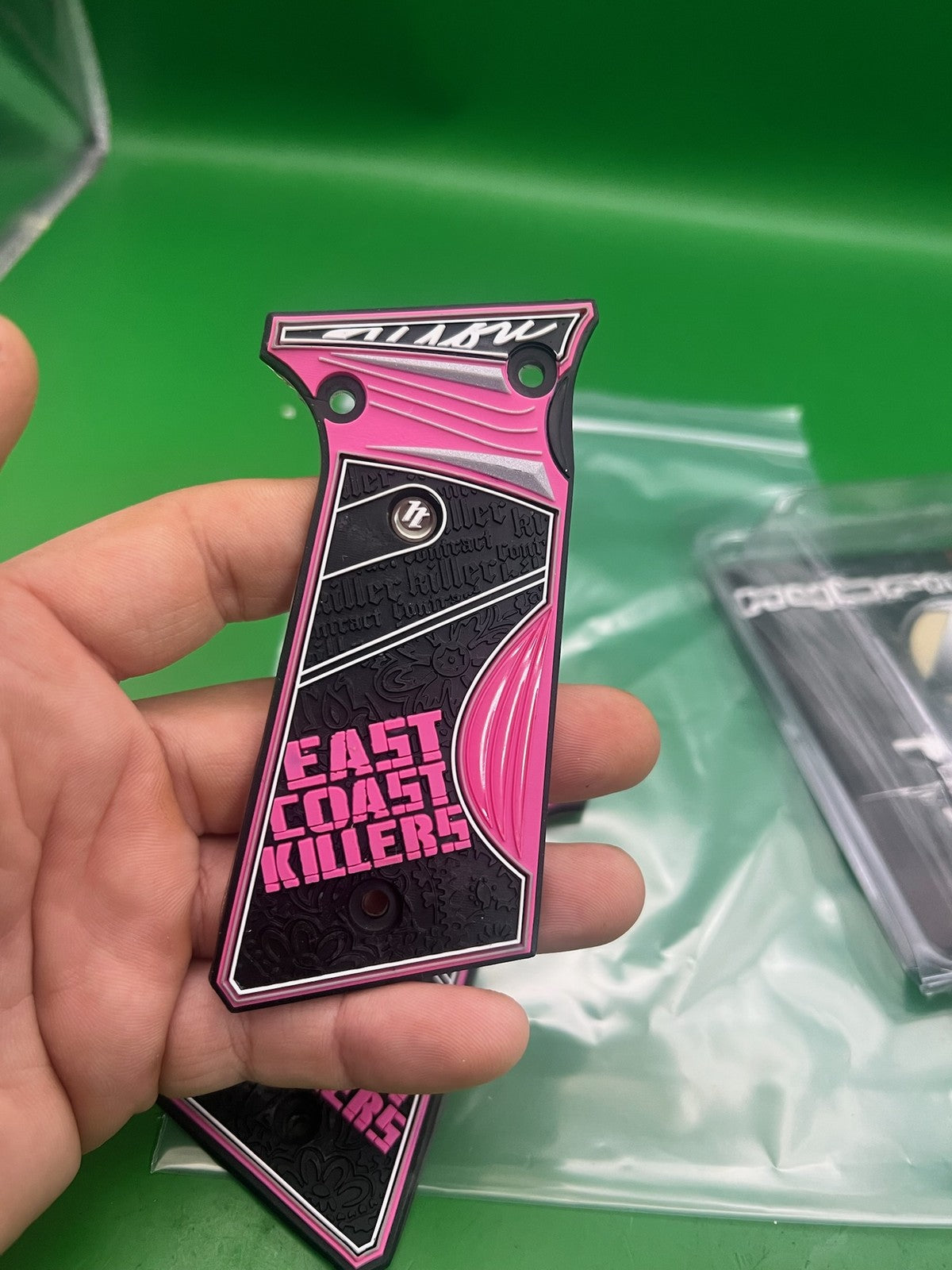 Planet Eclipse Ego Hybrid Grip Panels Pink Black East Coast Killers