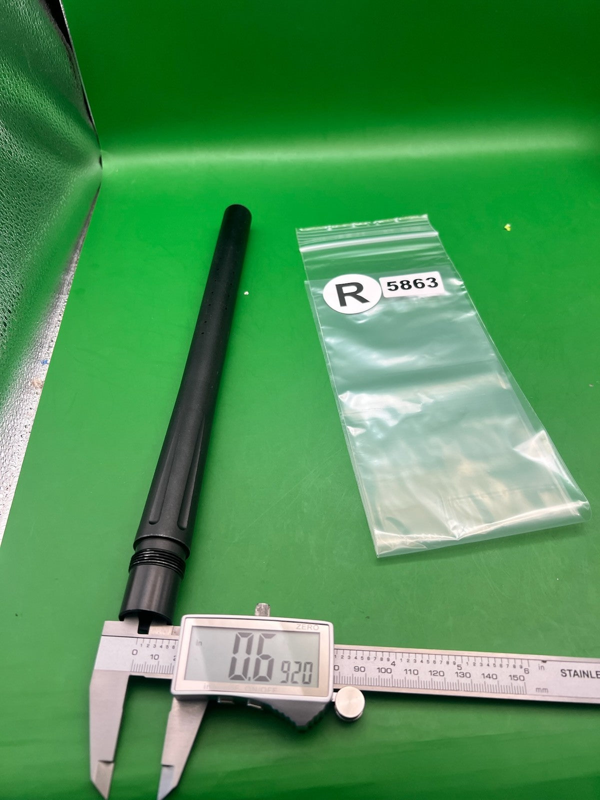 Stock Empire Autococker Barrel .692 Black - used paintball barrel - black