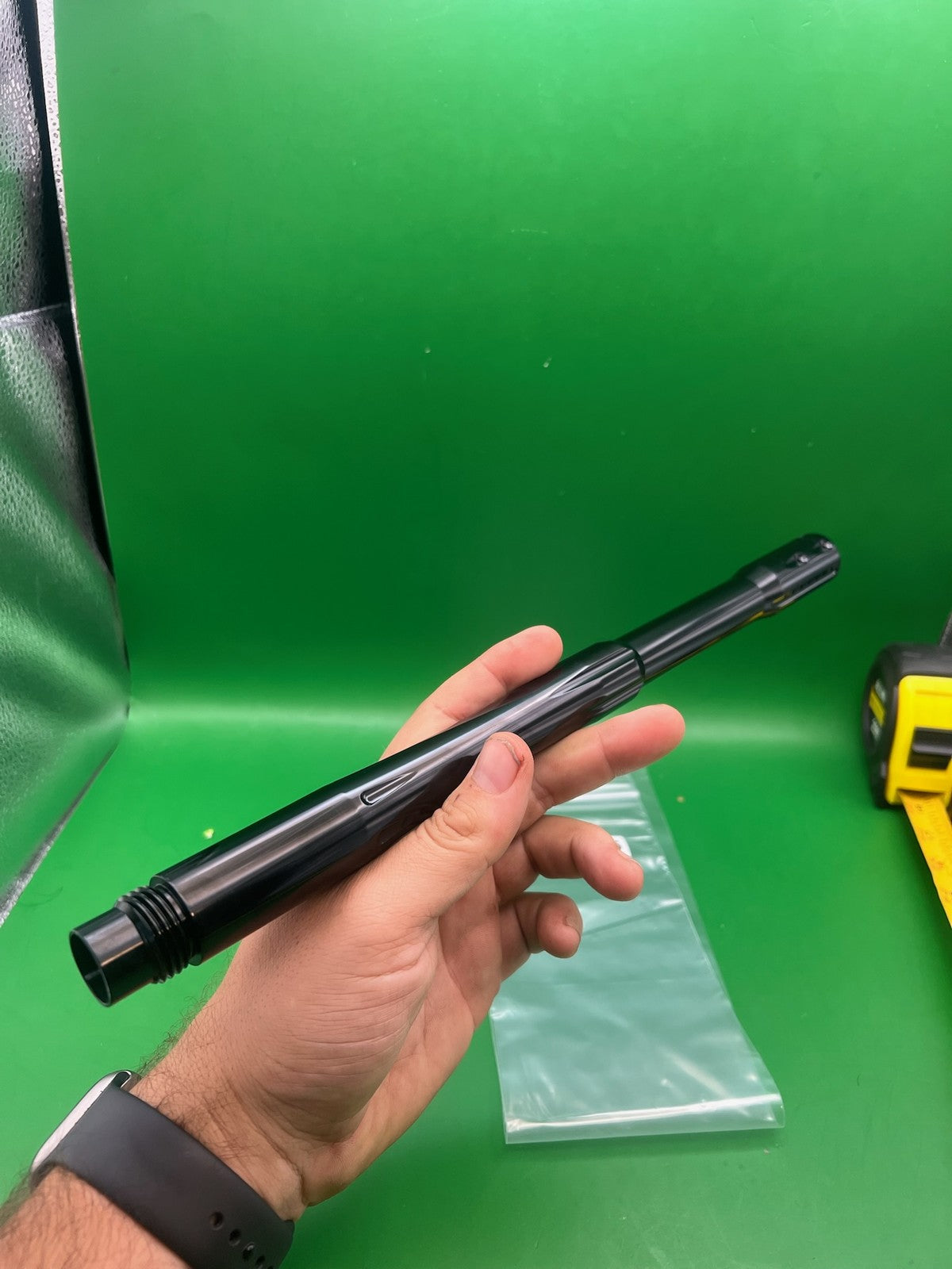 Ion NXT 32 Degrees Quiet Riot Barrel Back 14" .690 Black - used paintball barrel back - black