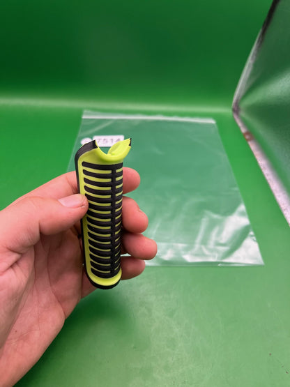DLX Luxe ICE Front Grip Rubber Cover Neon Yellow Black Paintball Marker