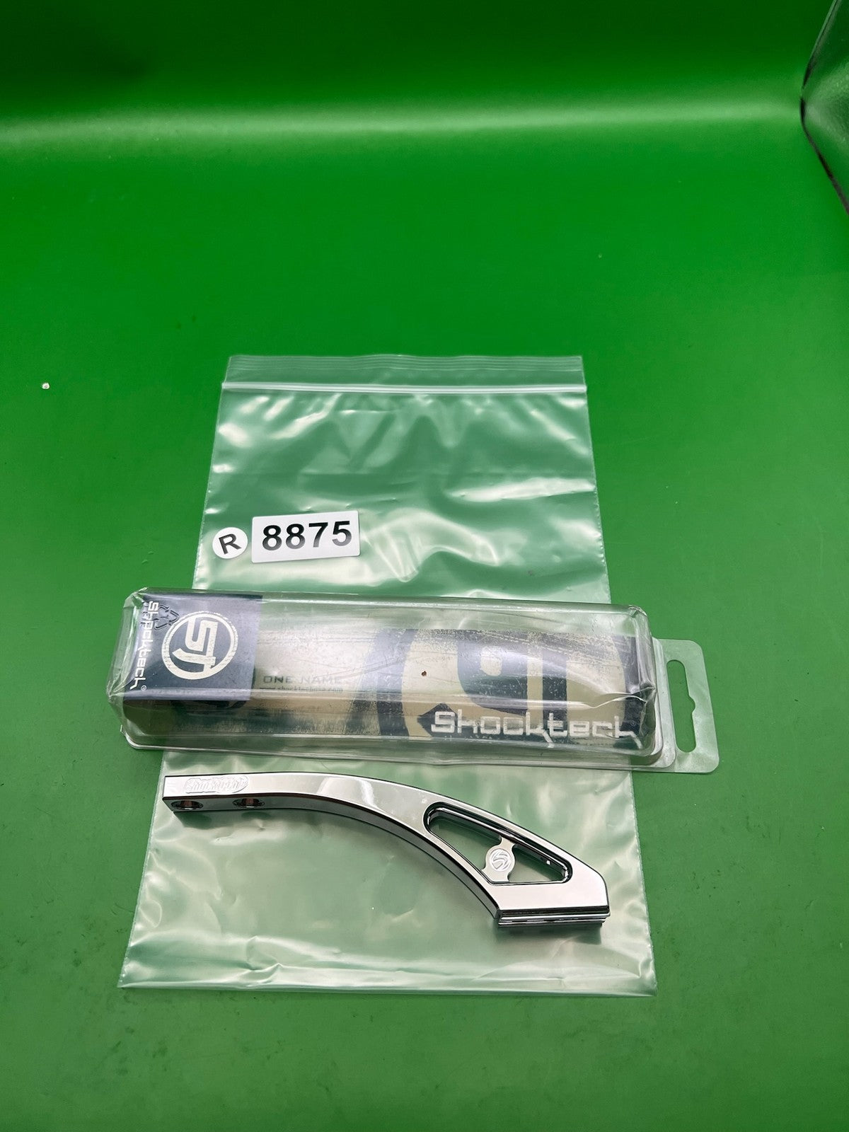 Shocktech ASA Drop Forward Chrome Silver Aluminum Paintball Rail