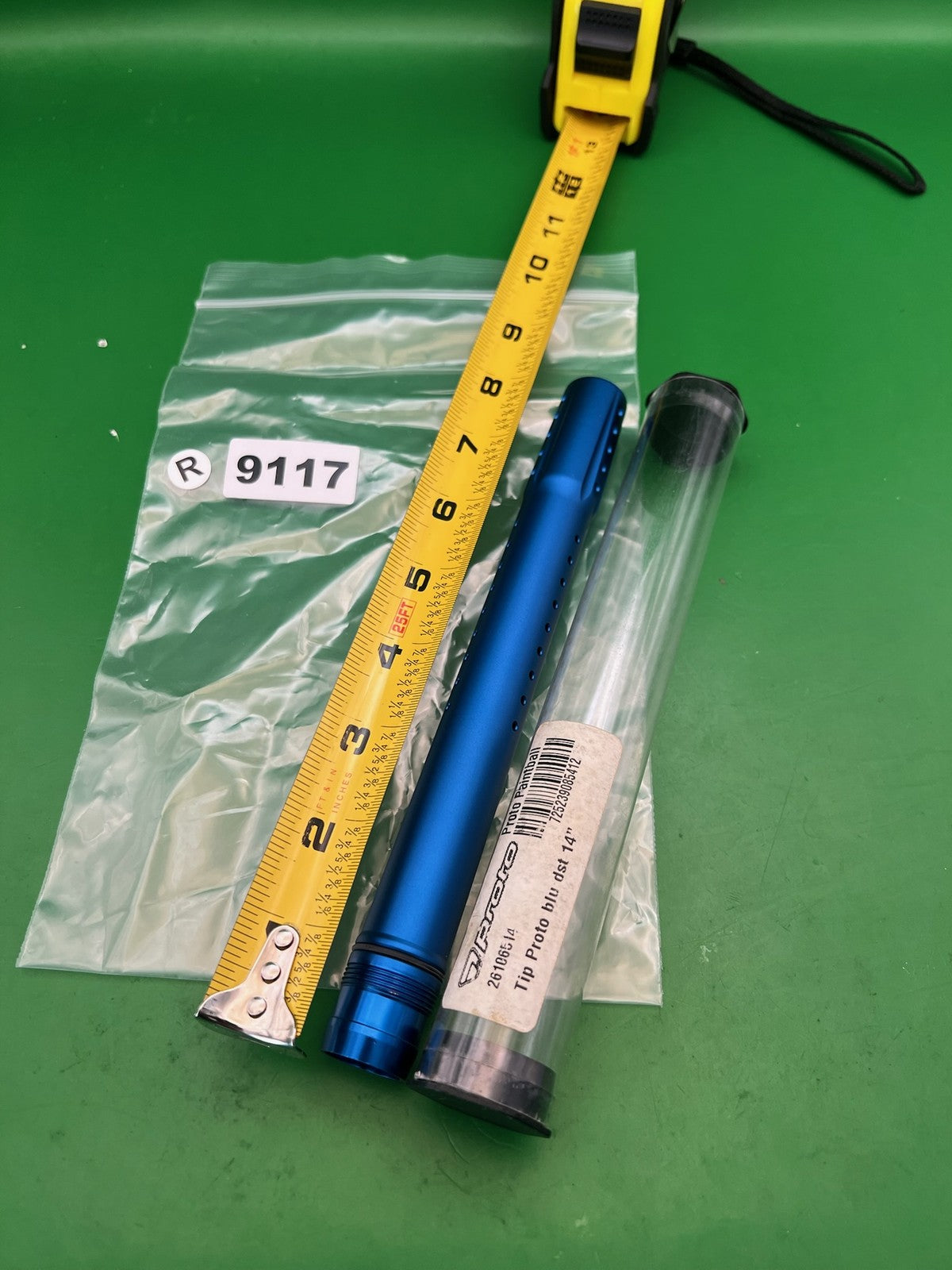 Proto Paintball 14" Barrel Tip Blue Anodized
