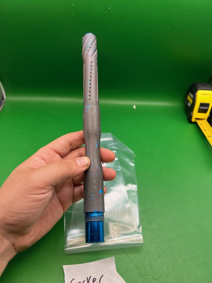 Autococker Barrel Tip Gray Blue .690 Bore 12in - Rough