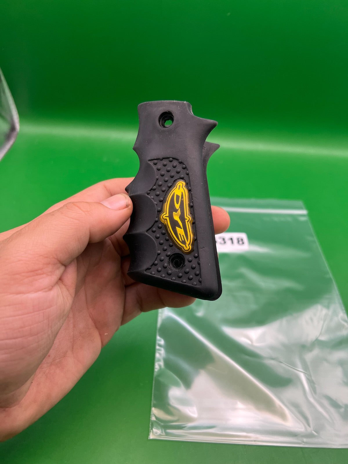Dye 45 Grips - used paintball grip panel - black/yellow