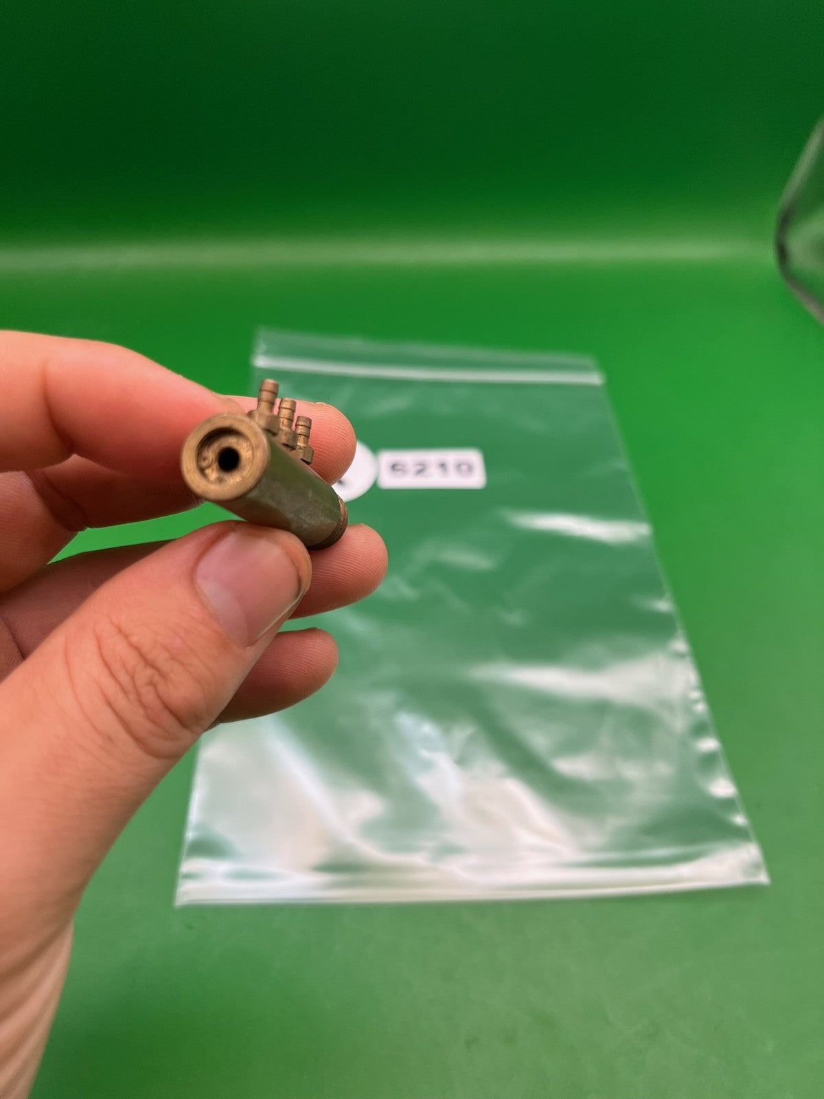 Brass Autococker 3-way - used paintball 3-way valve - brass