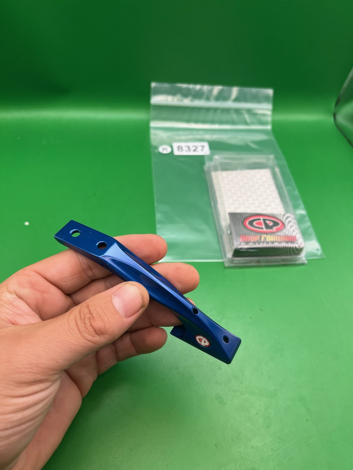 Custom Products CP ASA Rail Drop Forward Blue Anodized Paintball