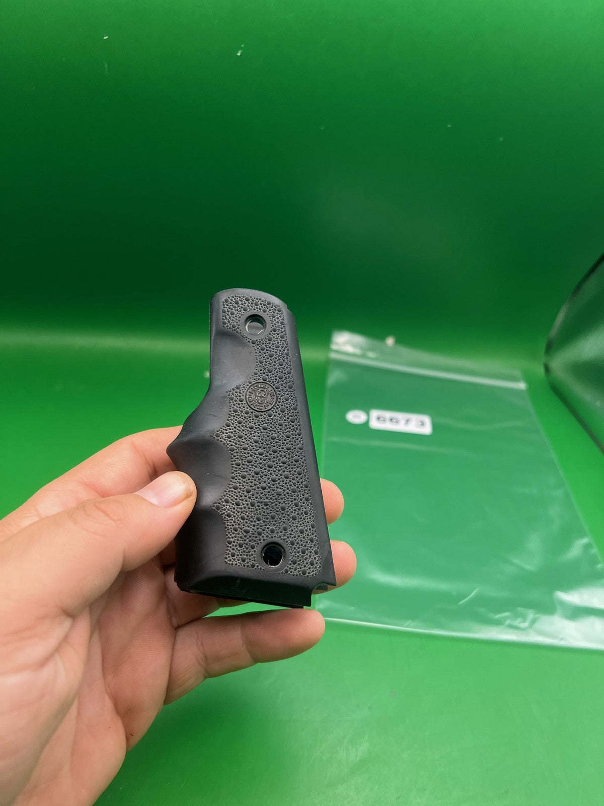 45* Grooved Autococker Grips - used paintball grip panel - black