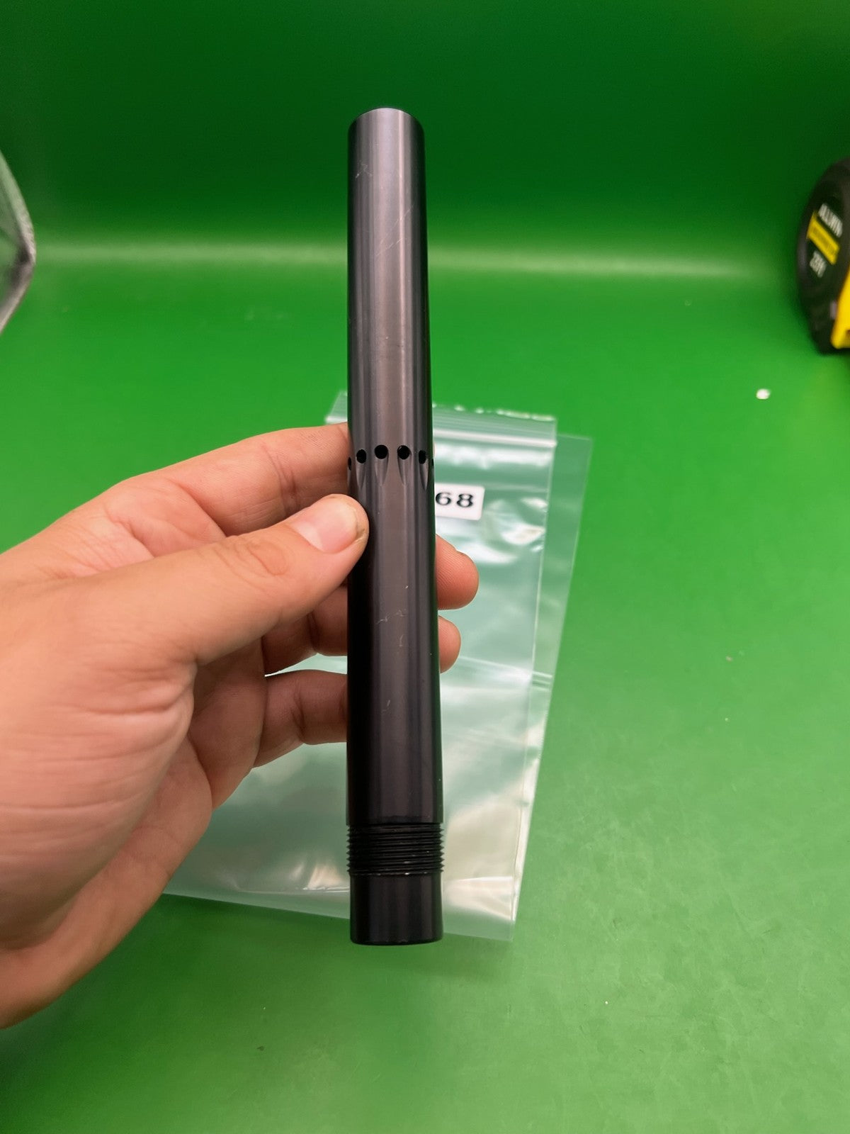 Stock A-5 barrel - used paintball barrel - black