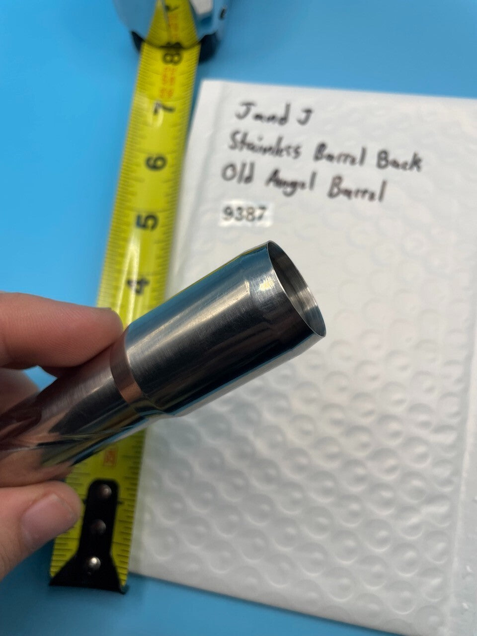 J and J Stainless Barrel Back Old Angel Barrel