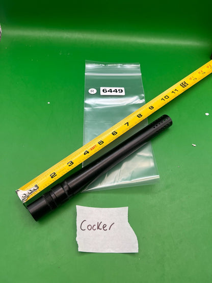 Stock Autococker Cocker Barrel Black 10" .689 Bore - used paintball barrel - black
