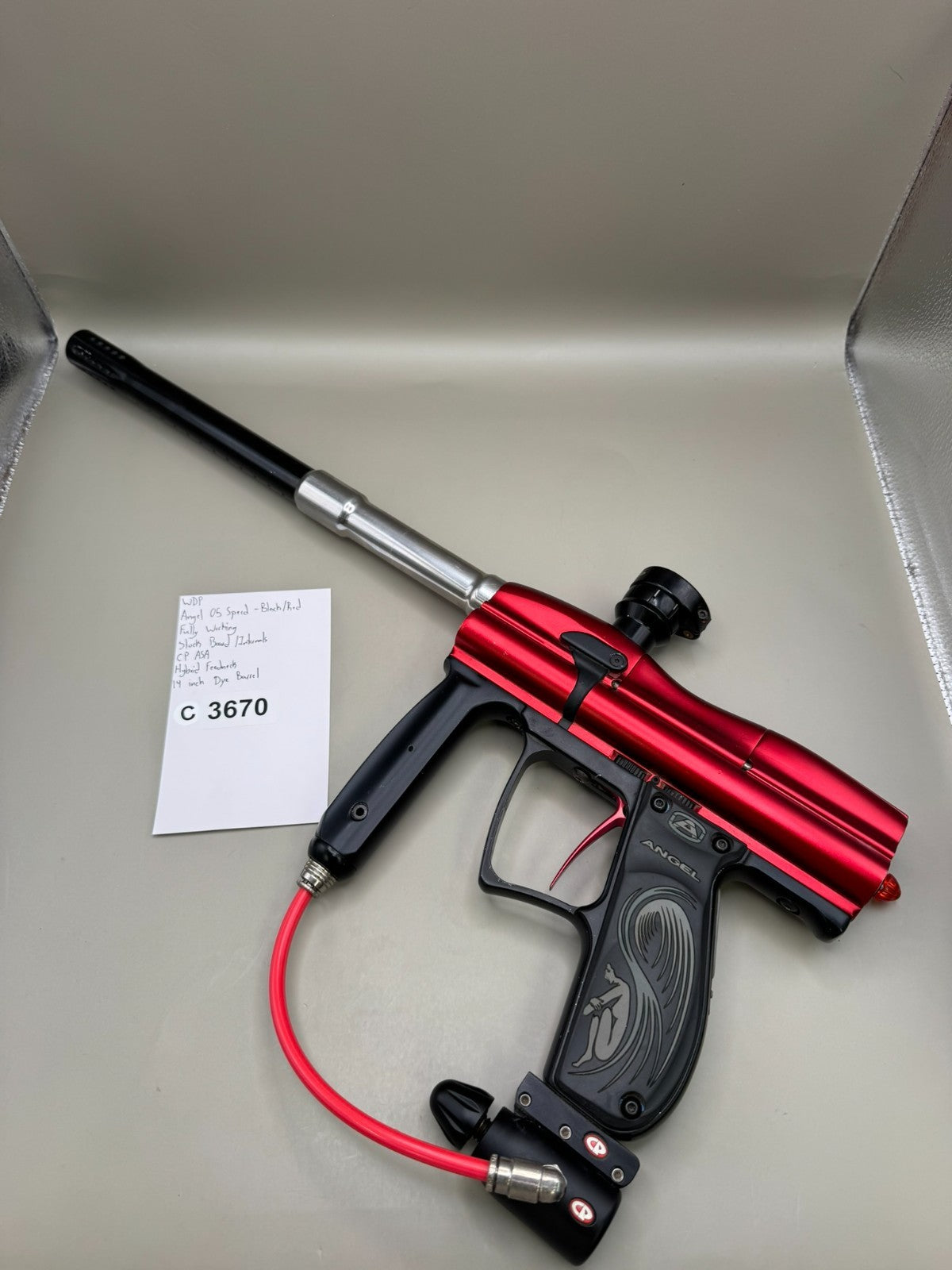 WDP Angel 05 Speed - Black/Red  - Paintball Marker Fully Working