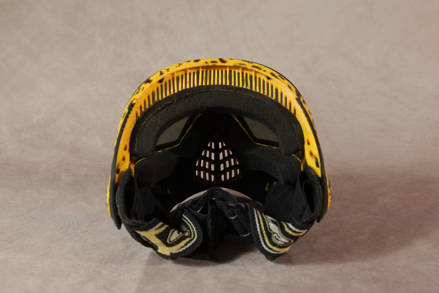 Dye i4 Paintball Mask Cheetah Leopard Print Yellow Black With Storage Bag