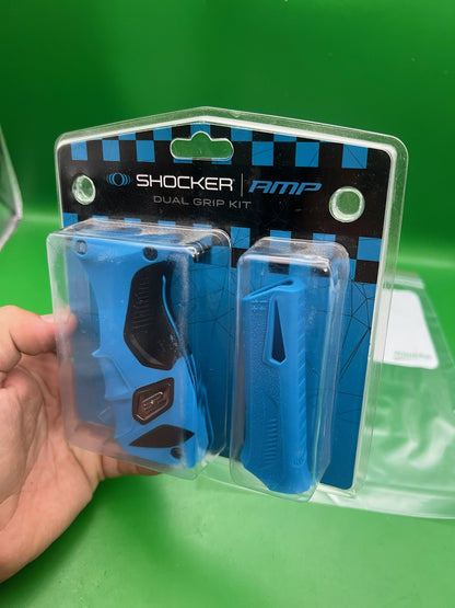 Smart Parts Shocker AMP Dual Grip Kit Blue Trigger Frame & Vertical Reg Grip