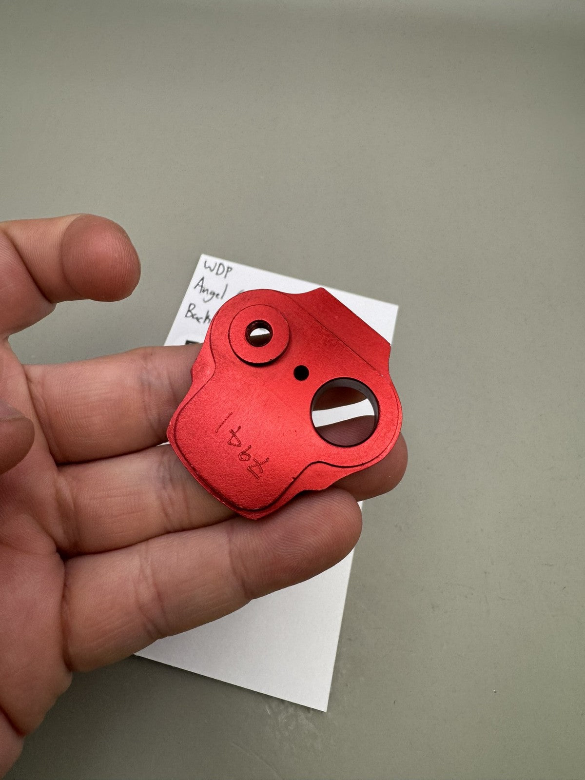 WDP Angel G7 Fly Back Plate -Red