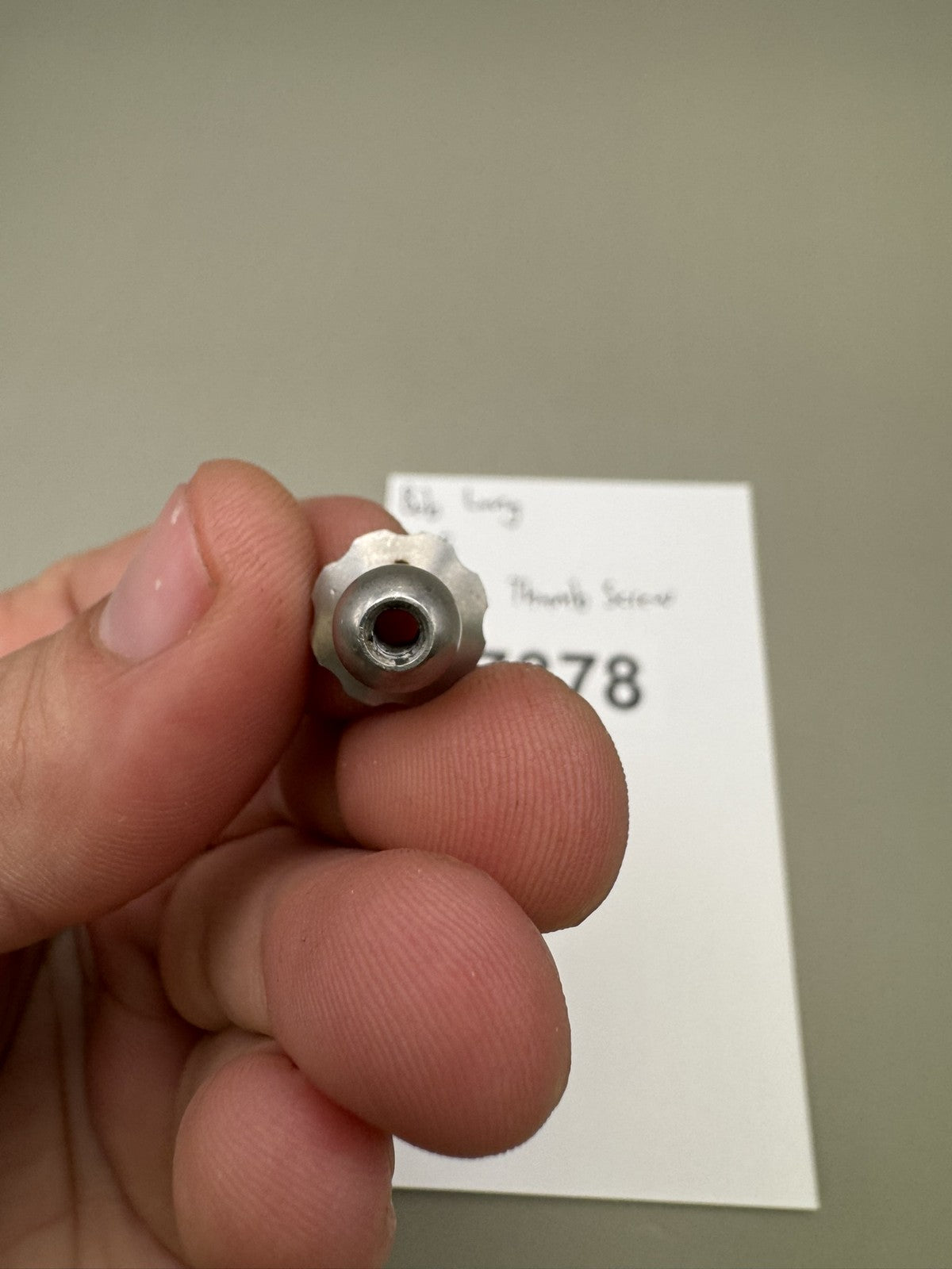 Bob Long G6R Feedneck Thumb Screw Silver