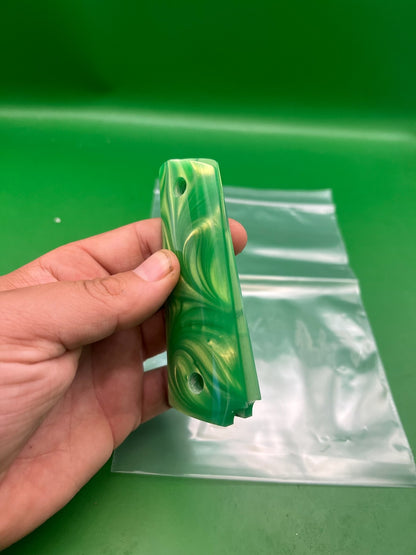 Vintage PB 1911/45 Style Grips- Green Cameo