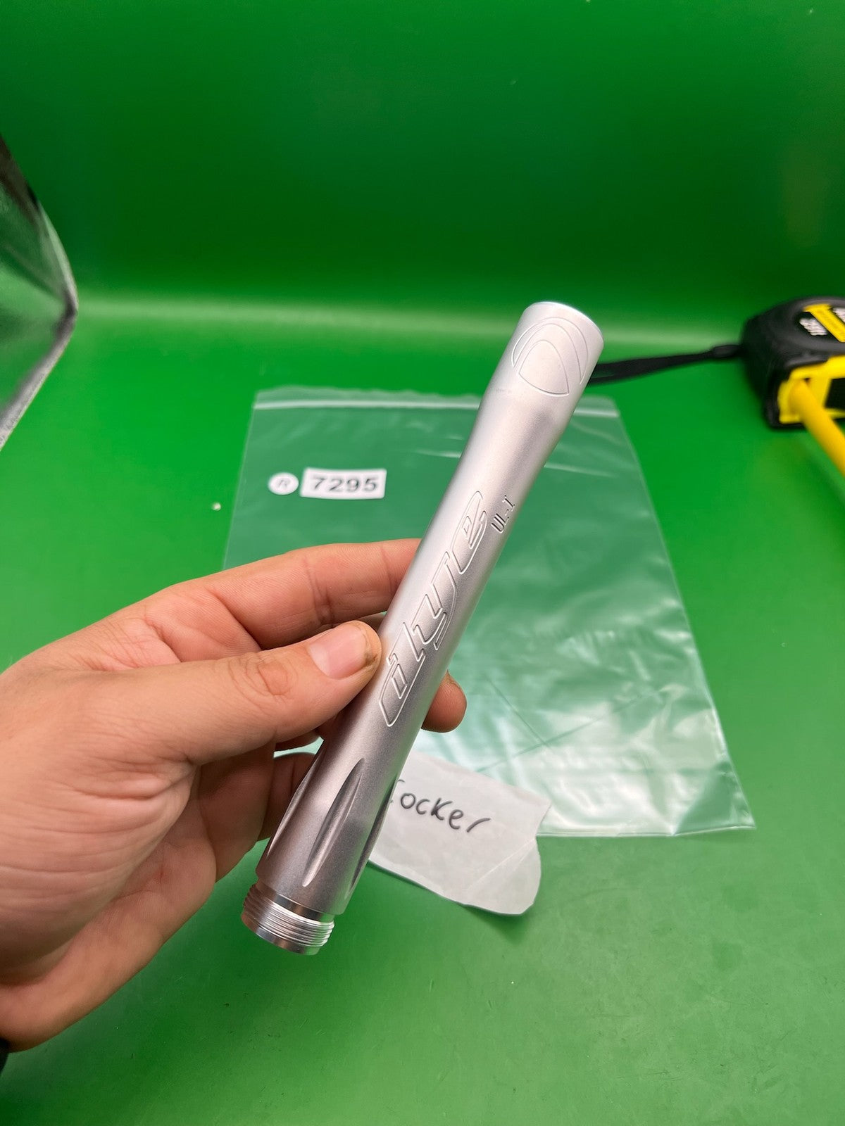 Dye UL-I Barrel Back Autococker AC Thread Polished Silver Aluminum